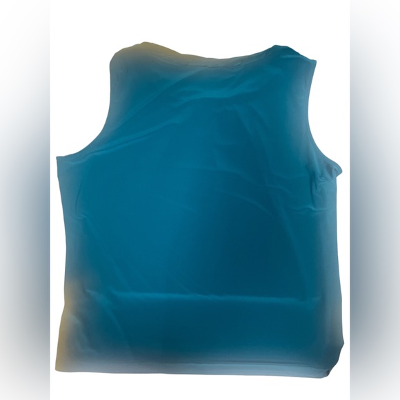 Tahari‎ Arthur S Levine Womens Teal Polyester-Elastane Top Size 2X - Picture 2 of 6